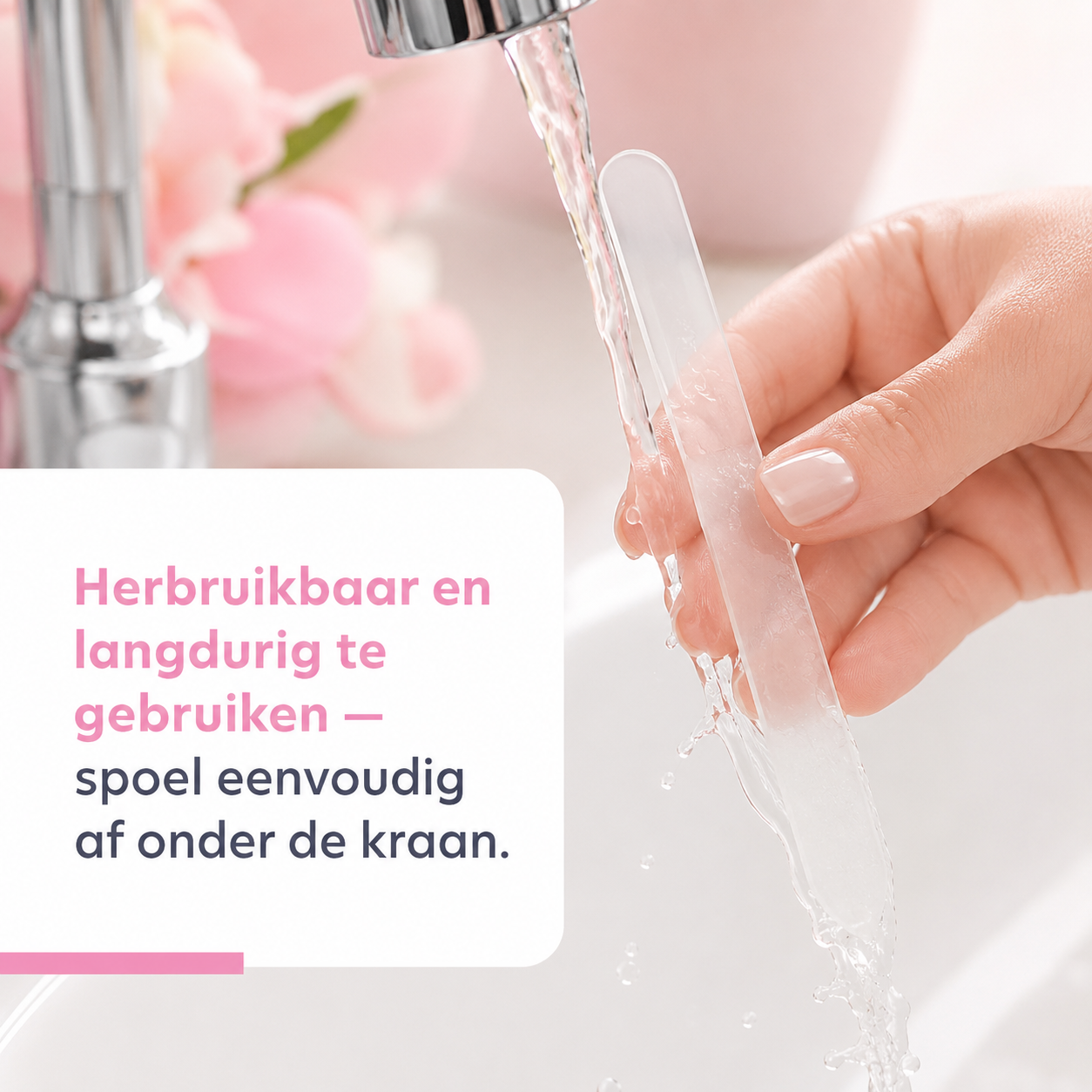 Glazen Nagelvijl met Hardcase | Rozen Design