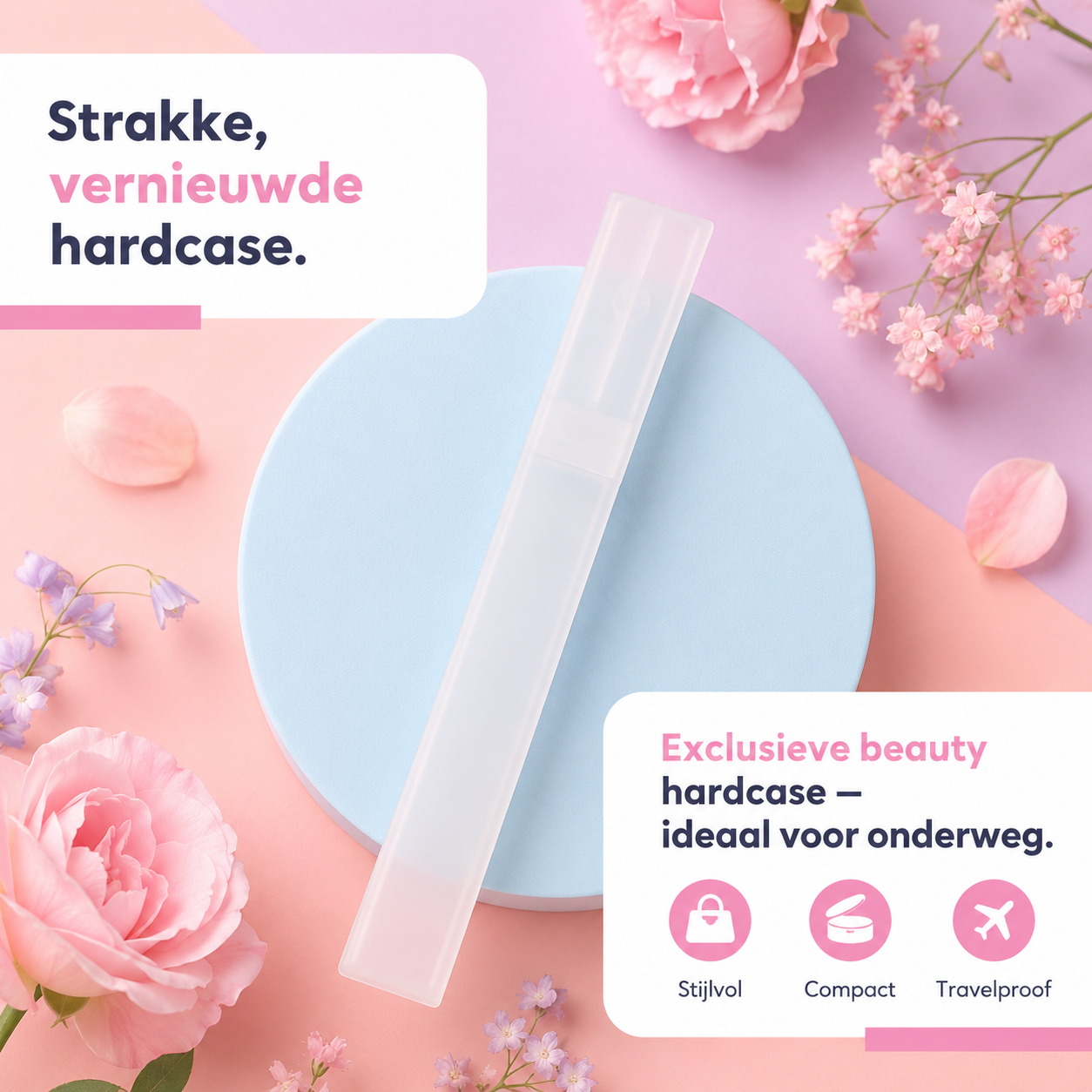 Glazen Nagelvijl met Hardcase | Rozen Design